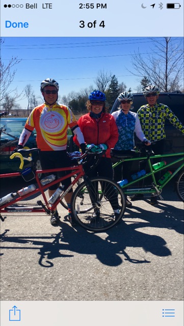 Cycling from the Dutch Oven Parking Lot in Cobourg – Friday, April 20 Cycling from the Dutch Oven Parking Lot in Cobourg – Friday, April 20